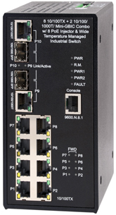 Промышленный коммутатор NIS-3500-2208PCE /Industrial Switch NIS-3500-2208PCE