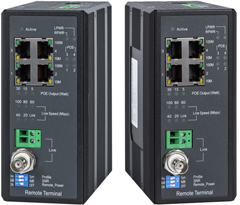 Промышленные конвертеры VDSL2 qBRIDGE-307b PoE